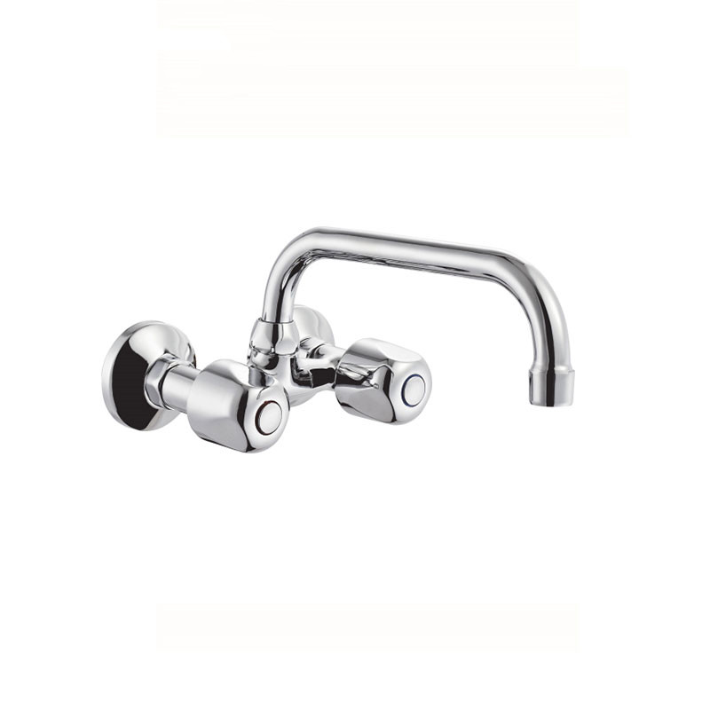 Grifos de lavabo de pared con doble manija KM6167