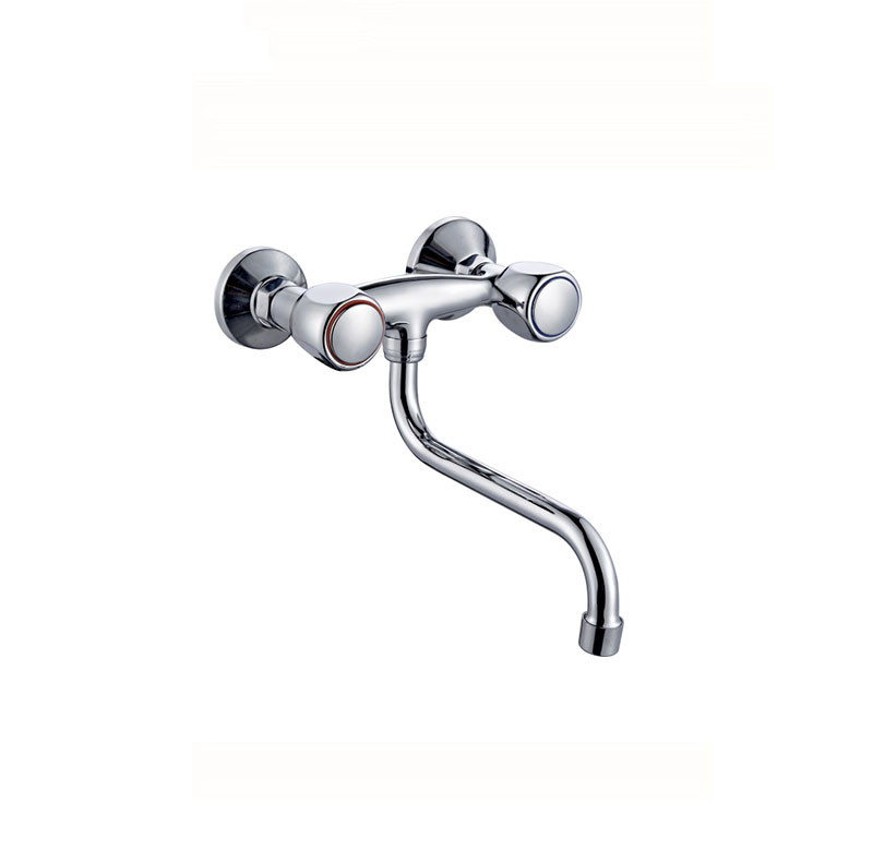 Mezclador de lavabo de pared de doble manija KM6134